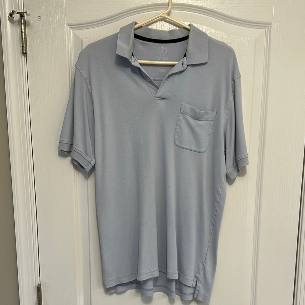 IZOD Men's Light Blue Polo Shirt